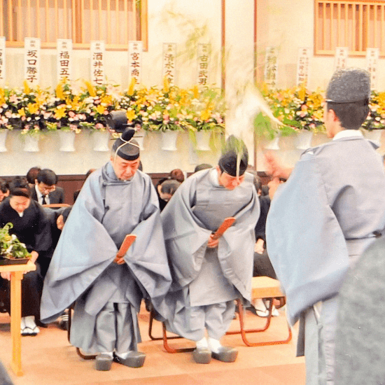 神葬祭・葬儀の祭祀の様子